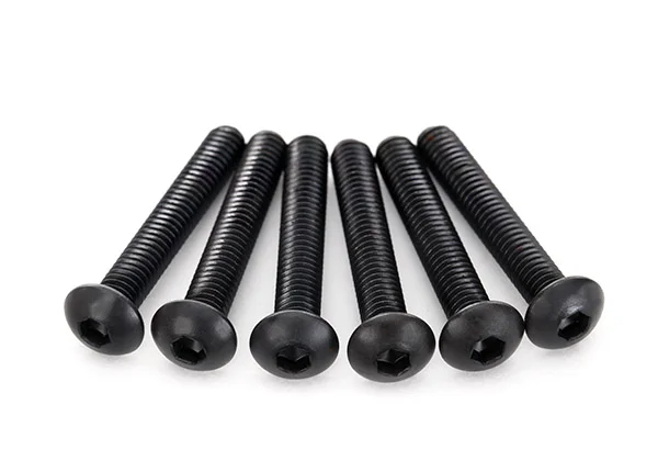 Traxxas Screws 4x25mm button-head machine (hex drive) (6) — image 2 of 2