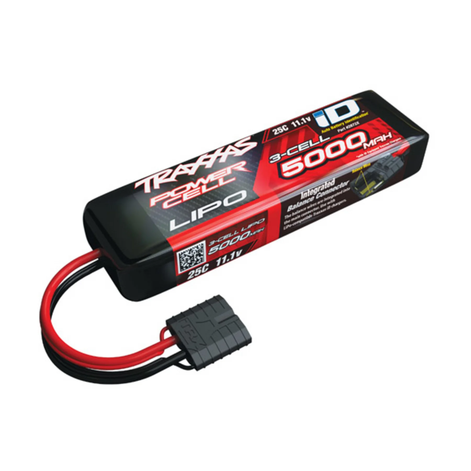 S*2様 TRAXXAS LIPOバッテリー 3s 5000mAh 25c 28 Traxxas ID 3S LiPo 5000mAh 11.1V 25C Battery TRX2872X