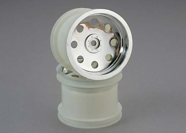 Traxxas Slotted Chrome 2.2 Wheels rear — image 4 of 4