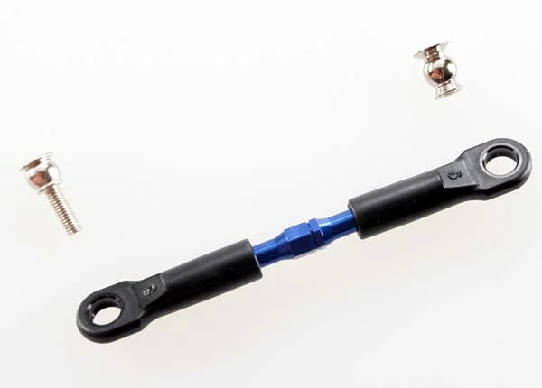 Traxxas Turnbuckle Aluminium (blue-anodized) camber link front 39mm (1)(assembled w/rod ends)/hollow balls (2)(See part 3741A for complete camber link set) — image 4 of 4