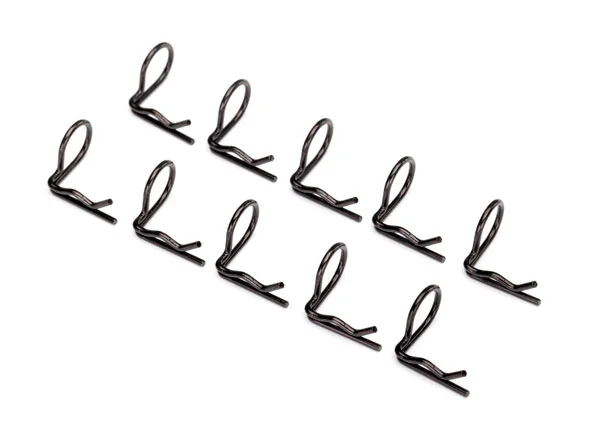 Traxxas Body clip (mounting clip) angled 90-degrees (black) (10) — image 2 of 2