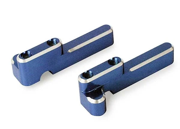 Traxxas Aluminium Steering/Shift Servo Mounts (blue-anodized) — image 3 of 3