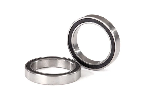 Traxxas Ball bearings, black rubber sealed (17x23x4mm) (2) — image 2 of 2