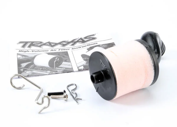 Traxxas Air filter body (high-volume)/ filter support/ cap/ foam filter pre-filter/ T-MAXX filter base (angled)/wire mount/hardware (1 each) (Fits MAXX trucks) (TRX 2.5 2.5R 3.3) — image 3 of 3