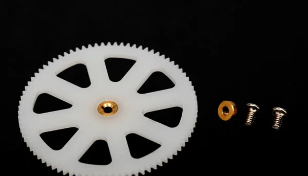 Traxxas Main gear lower (1) (for inner main shaft)/ bushing (1)/ screws (2) &mdash; image 4 of 4