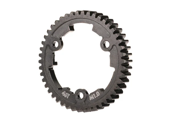 Traxxas Spur gear, 46-tooth, steel (wide face, 1.0 metric pitch) — image 2 of 2