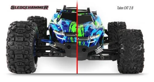 Traxxas Sledgehammer TSM Rated Tyres Pre Glued on 2.8 Black Wheels - 1 Pair — image 2 of 2