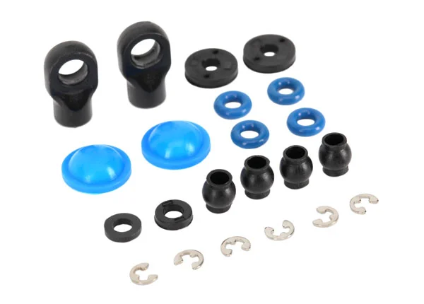 Traxxas Rebuild kit GTR composite Shocks (x-rings bladders pistons e-clips Shock rod ends hollow balls) (renews 2 Shocks) — image 4 of 4