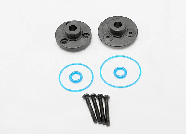 Traxxas Cover plates differential (front or rear)/ gaskets (2)/ o-rings (2)/ 2x14mm BCS (4) — image 3 of 3