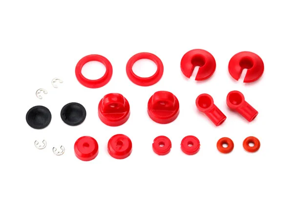 Traxxas Rebuild kit oil-filled Shocks (o-ring bladder piston shaft guide E-clips Shock cap Shock rod end) renews 2 Shocks — image 3 of 3