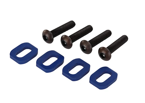 Traxxas X-MAXX Washers motor mount Aluminium (blue-anodized) (4)/ 4x18mm BCS (4) — image 3 of 3