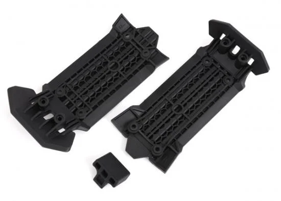 Traxxas Skid plate, front (1), rear (1)/ rubber impact cushion (1) — image 2 of 2