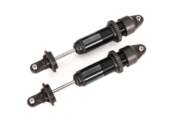 Traxxas Shocks, GTX, medium (aluminium, black-anodised) (fully assembled w/o springs) (2) — image 2 of 2