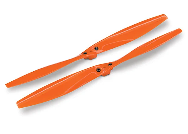 Traxxas Rotor blade set orange (2) (with screws) &mdash; image 2 of 2