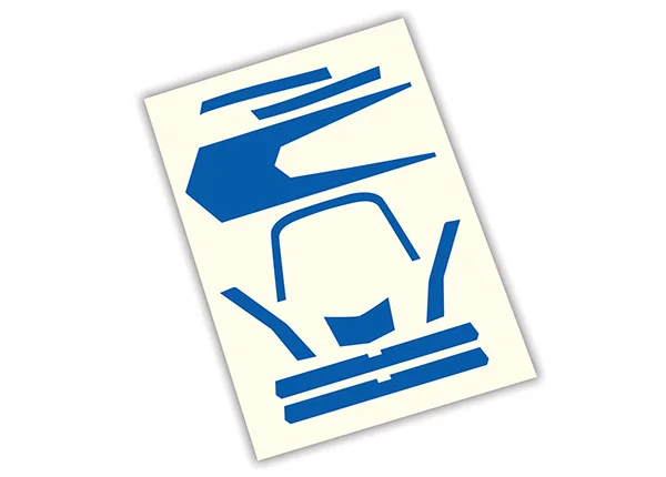 Traxxas Decals high visibility blue — image 2 of 2