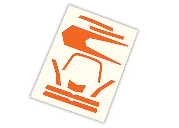 Traxxas Decals high visibility orange — image 2 of 2