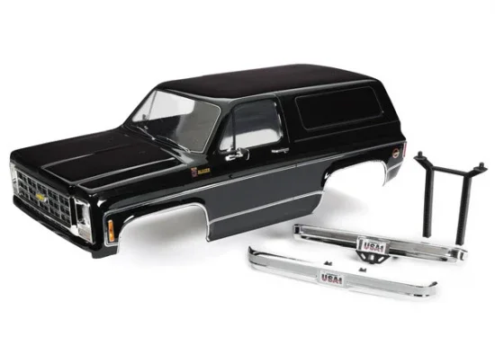 Traxxas Body, Blazer (1979) Complete Clipless, Black — image 2 of 2