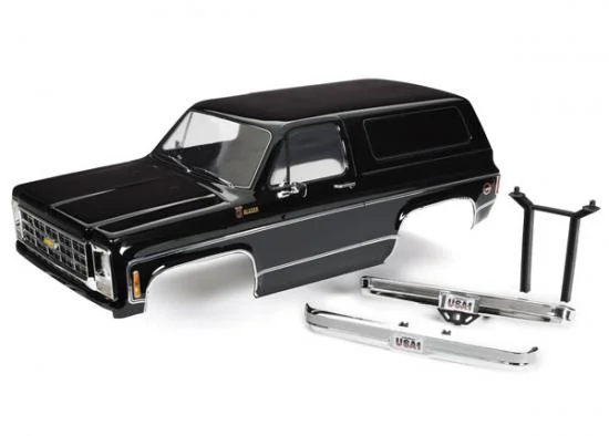 Traxxas Body, Chevrolet Blazer (1979), complete (black) (includes grille, side mirrors, door handles, windshield wipers, front + rear bumpers, decals) — image 2 of 2
