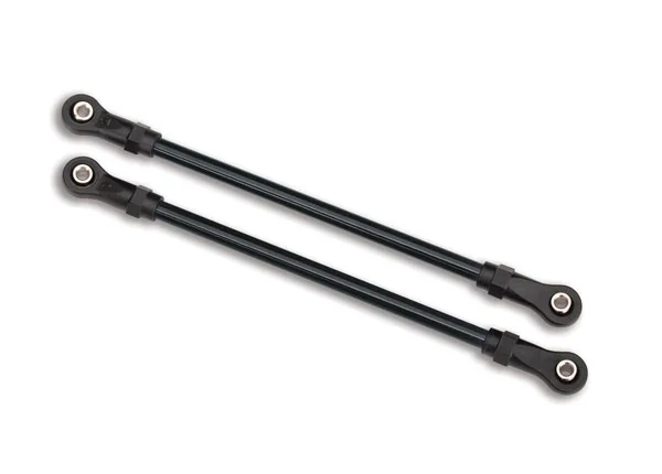 Traxxas Suspension links rear upper (2) (5x115mm steel) (assembled with hollow balls) (for use with 8140 TRX-4 Long Arm Lift Kit) — image 2 of 2