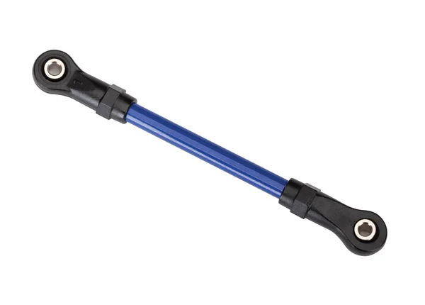Traxxas Suspension link front upper 5x68mm (1) (blue powder coated steel) (assembled with hollow balls) (for use with 8140X TRX-4 Long Arm Lift Kit) &mdash; image 2 of 2