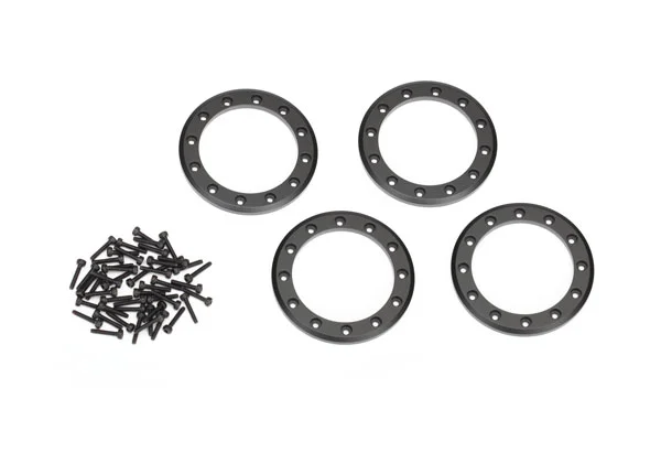 Traxxas Beadlock rings black (2.2) (Aluminium) (4)/ 2x10 CS (48) &mdash; image 2 of 2