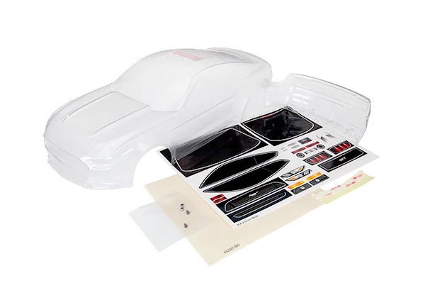Traxxas Body Ford Mustang (clear requires painting)/ window masks/ decal sheet — image 2 of 2