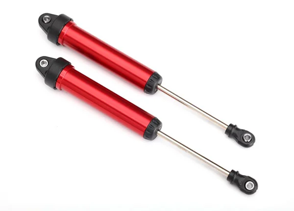 Traxxas Shocks GTR 160mm Aluminium (red-anodized) (fully assembled w/o springs) (rear no threads) (2) — image 2 of 2