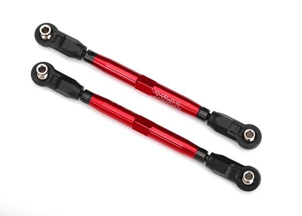 Traxxas Toe links front Unlimited Desert Racer (TUBES red-anodized 7075-T6 Aluminium stronger than titanium) (102mm) (2) (assembled with rod ends and hollow balls)/ Aluminium wrench 7mm (1) &mdash; image 2 of 2