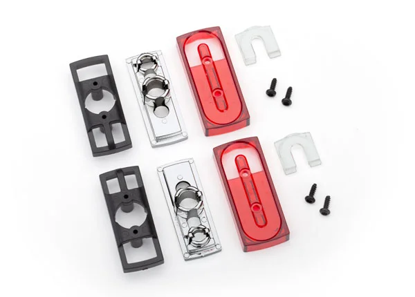 Traxxas Tail light lens (2)/ tail light housing (2)/ tail light housing mount (2)/ reverse lens (2)/ 1.6x5 BCS (4) (left right) &mdash; image 2 of 2