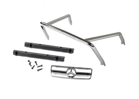 Traxxas Grille Mercedes-Benz G 63 / roll bar/ mounts left right/ 2.6x8 BCS (self-tapping) (2)/ 2.5x10 CS (4) (fits 8825 body) &mdash; image 2 of 2