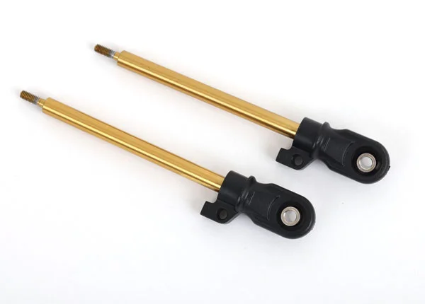 Traxxas Shock shaft, 72mm (GT-MAXX) (TiN-coated) (2) (assembled with rod ends and steel hollow balls) — image 2 of 2