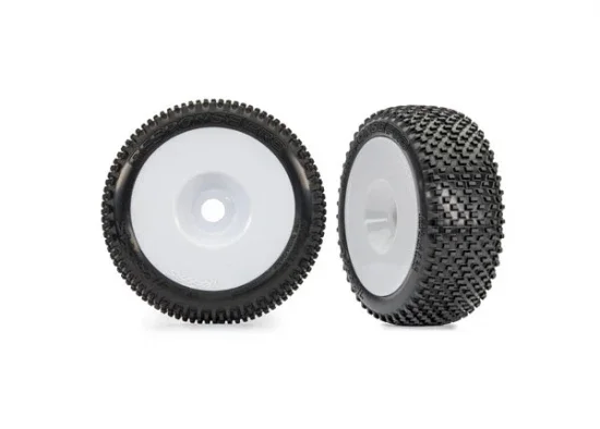 Traxxas Tyres + wheels, assembled, glued (white dished 3.0 wheels, Response Pro 3.0 tyres, foam inserts) (2) — image 2 of 2