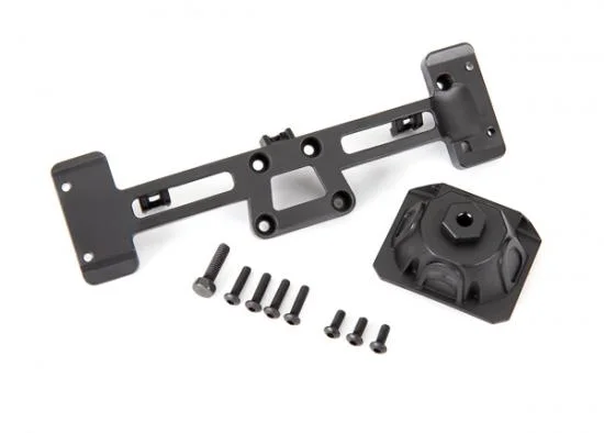 Traxxas Spare Tyre mount/ mounting bracket/ 3x8 BCS (3)/ 3x12 BCS (4)/ 4x15mm hex bolt (fits 9211 body) &mdash; image 2 of 2