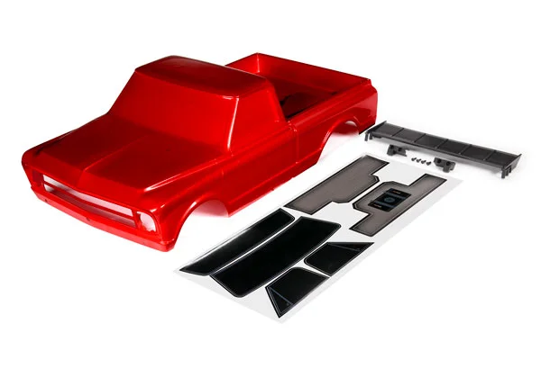 Traxxas Body, Chevrolet C10 (red) (includes wing + decals) — image 2 of 2