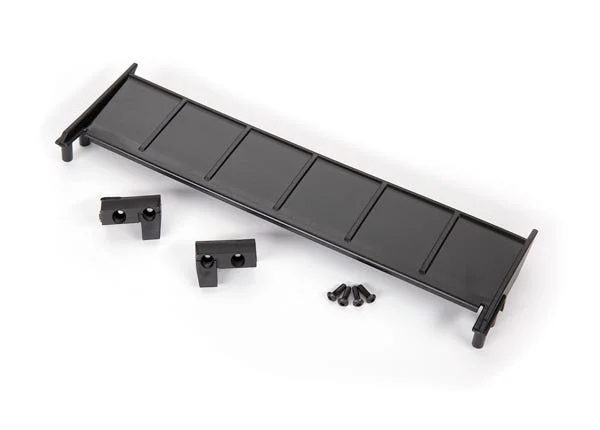 Traxxas Wing, Chevrolet C10/ support/ side plates (left + right)/ 3x10 BCS (4) — image 2 of 2
