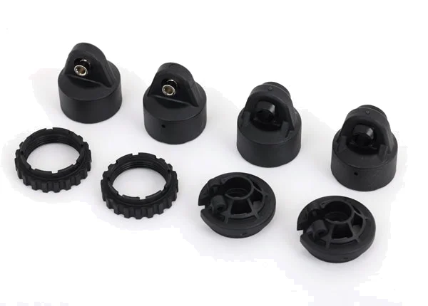Traxxas Shock caps, GT-MAXX Shocks (2) / spring perch / adjusters (2) (for 2 Shocks) (for Sledge) — image 2 of 2