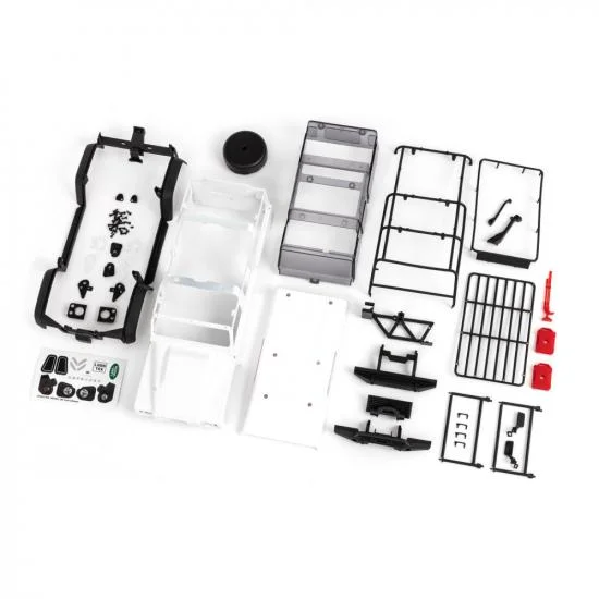 Traxxas TRX-4m Land Rover Defender Complete Bodyshell - White Unpainted &mdash; image 2 of 2