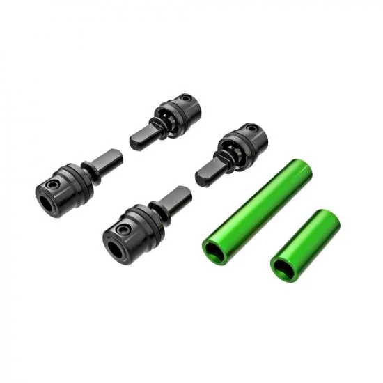 Traxxas Driveshafts, center, female, 6061-T6 aluminium (green-anodised) (front + rear) (for use with 9751 metal center driveshafts) &mdash; image 2 of 2
