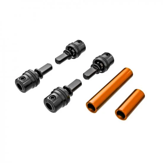 Traxxas Driveshafts, center, female, 6061-T6 aluminium (orange-anodised) (front + rear) (for use with 9751 metal center driveshafts) — image 2 of 2