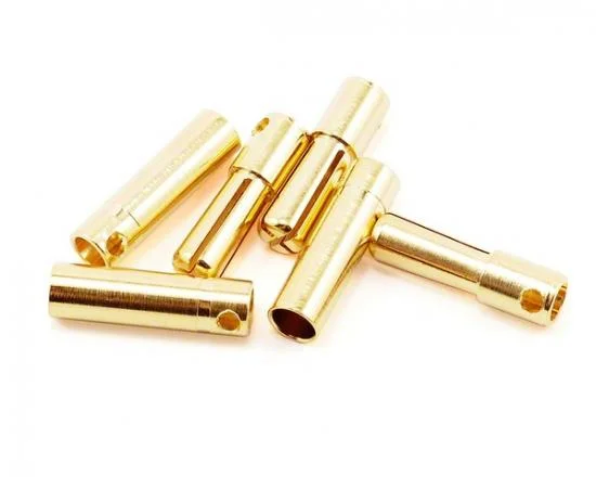 Tekin Solid High Power 4.0mm Gold Connector (3) — image 1 of 3