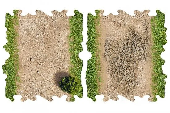 ToysWD 2 X Dirt And Grass Half Straights For 1/24 RC Crawler — image 2 of 4