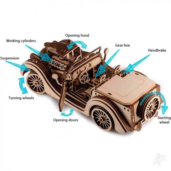 UGears Roadster VM-01 &mdash; image 11 of 12