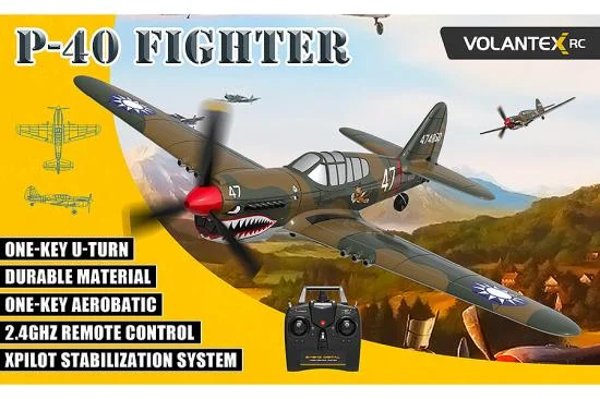 Volantex P40 Warhawk 400mm With Gyro - RTF &mdash; image 10 of 11