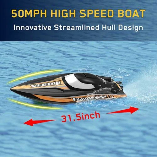Volantex Vector SR80 Brushless Boat - Black/Orange — image 10 of 10
