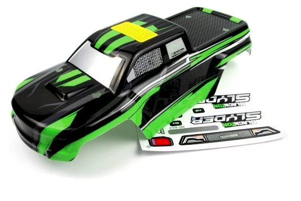 Blackzon Slayer Truck Body (Black/Green)