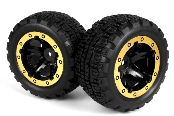 Slayer ST Wheels/Tires Assembled (Black/Gold) — image 2 of 2