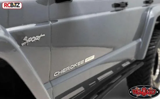 RC4WD Metal Emblem Set for Axial SCX10 XJ (Silver) — image 3 of 5