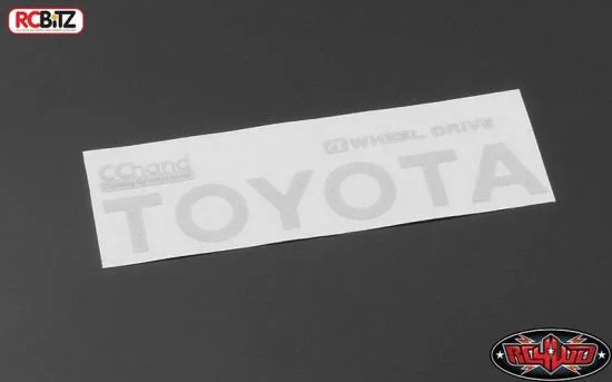 RC4WD Metal Rear Emblem for TF2 Mojave Body (White) — image 1 of 3