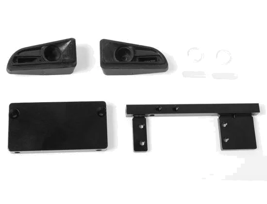 RC4WD Trifecta Front Bumper - Sliders + Side Bars For Land Cruiser Lc70 Body (Black) — image 6 of 11