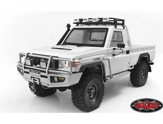 RC4WD Trifecta Front Bumper - Sliders + Side Bars For Land Cruiser Lc70 Body (Silver) — image 2 of 10